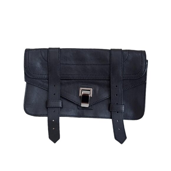 Proenza Schouler black PS1 Pochette Clutch bag - Picture 1 of 6